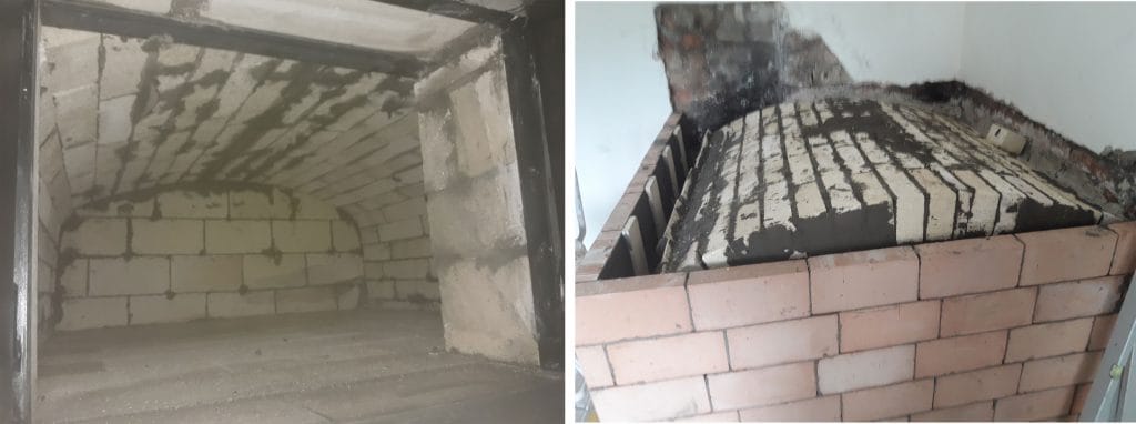 Dokončana izgradnja oboka kurišča krušne peči