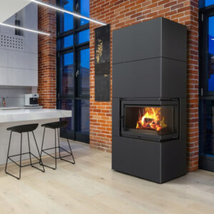 Modularni kamin Box 8 kW Ø 200 črn