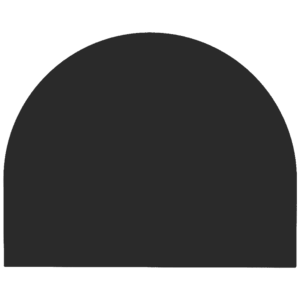 Jekleno podnožje za prostostoječi štedilnik MODEL 2 100x80 cm črne barve