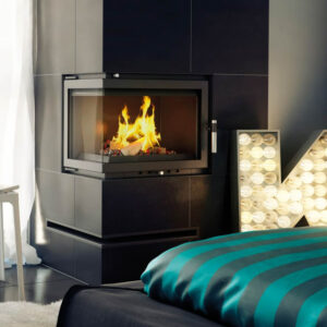Vodni kamin KRATKI MAJA DECO desni 8 kW Ø 180