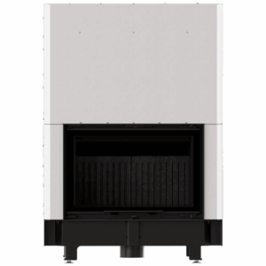 Kamin KRATKI ZIBI ECO 9,9 kW Ø 180 dvižna vrata, samodejna vrata, črni thermotec