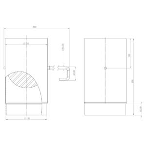 Damper Ø 130 black