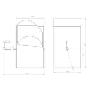 Damper Ø 220 black