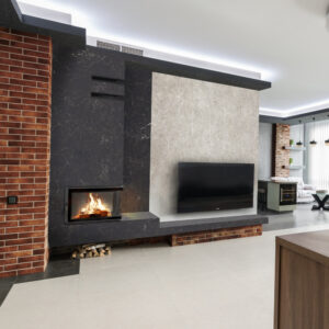 Vodni kamin KRATKI MBM desni 12 kW Ø 180