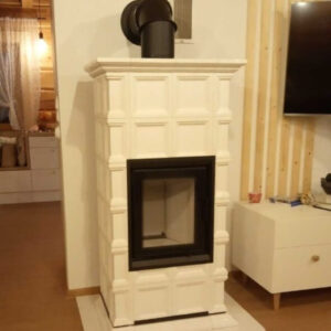 Jekleni kamin KRATKI NADIA MILANO 7 kW Ø 200