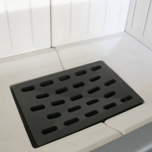 Jekleni kamin KRATKI VNL 810/410 14 kW Ø 200 Dvižni črni thermotec