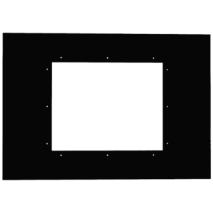 szyba czarna  OSCAR black panel hartowana, lakierowana, poler 630x900