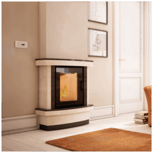 Jekleni kamin KRATKI NADIA 7 kW Ø 200