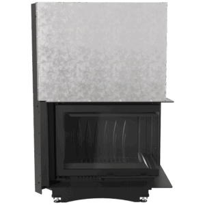 Litoželezni kamin KRATKI MAJA desni 8 kW Ø 180 dvižni