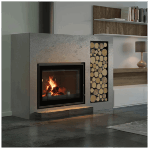 Litoželezni kamin KRATKI FRANEK 12 kW Ø 200
