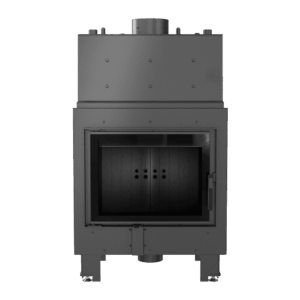 Vodni kamin KRATKI MBM 12 kW Ø 180 s črno termotec oblogo