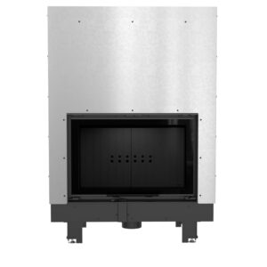Vodni kamin KRATKI MBO 15 kW Ø 200 dvižni črni termotec obloga