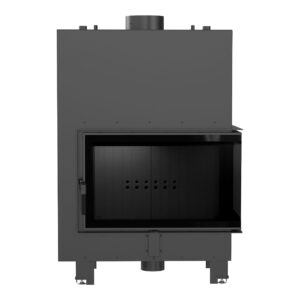 Kamin za ogrevanje vode KRATKI MBO desni 15 kW Ø 200 črn termotec obloga